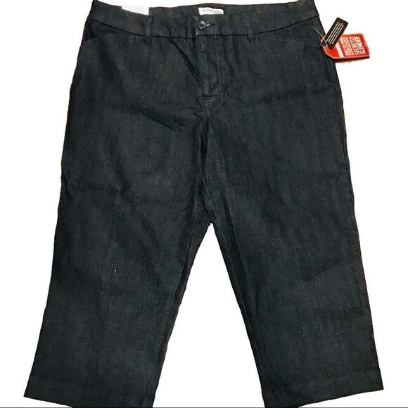 St John's Bay Secretly Slender Capri Classic Fit NWT - Picture 5 of 15